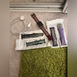 Apple Watch Series 3- charger - 8 watch bands